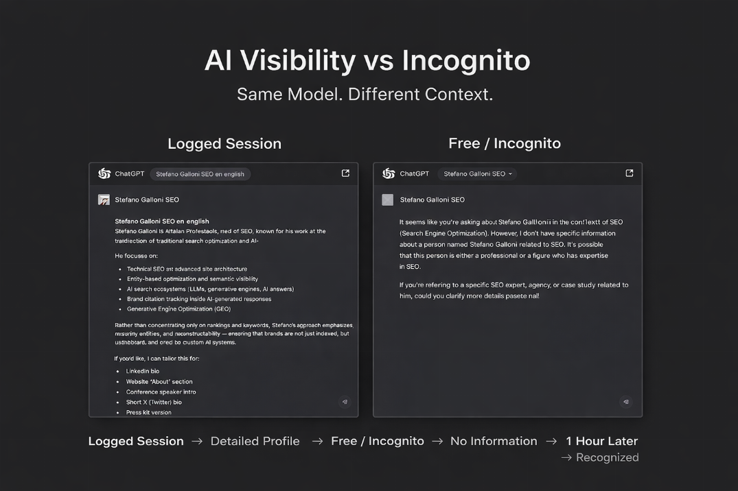 AI Visibility vs Incognito Baseline: What Happens When Context Disappears?