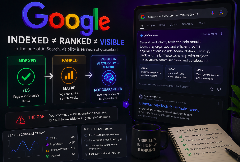 Google’s AI Search Is Creating a New SEO Problem: Being Indexed Doesn’t Mean Being Visible