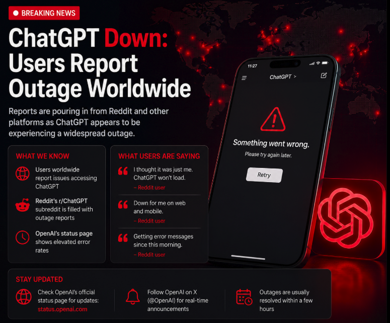“ChatGPT Down?” Reddit Users Report Problems — But There Is No Confirmed Global Outage