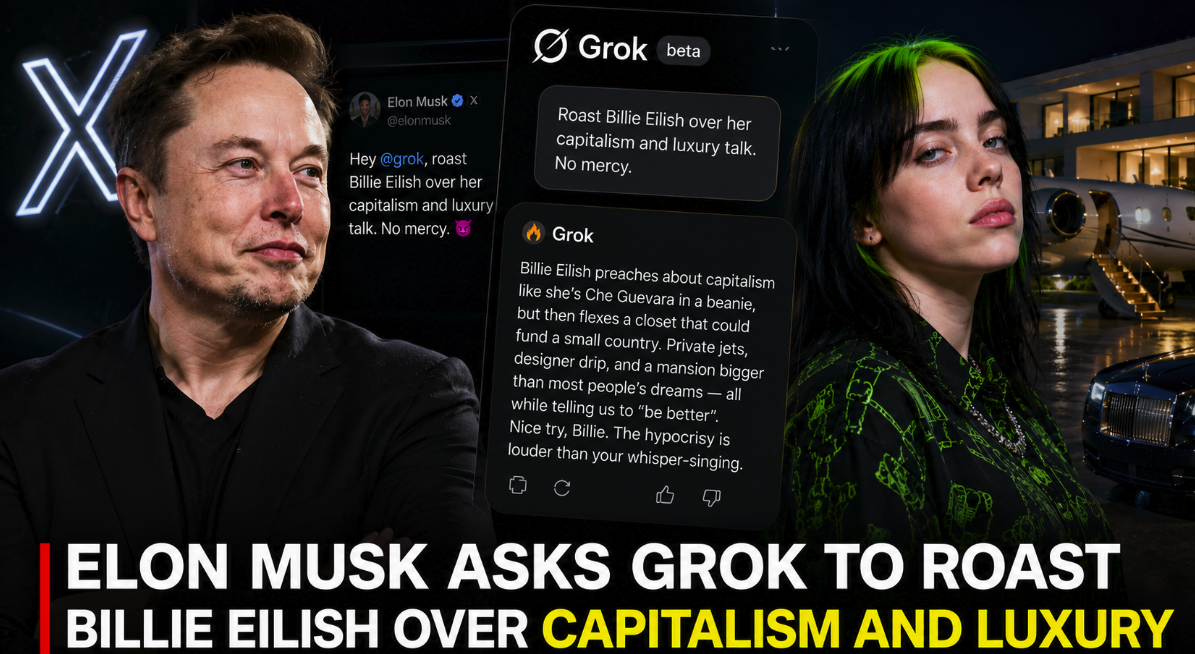 Elon Musk Asked Grok to Roast Billie Eilish — and Turned His AI Into a Public Attack Tool