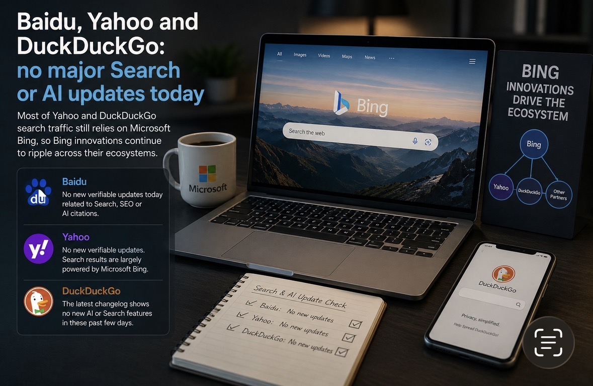 Baidu, Yahoo and DuckDuckGo: Quiet Search Updates Still Leave Bing at the Center of the Story