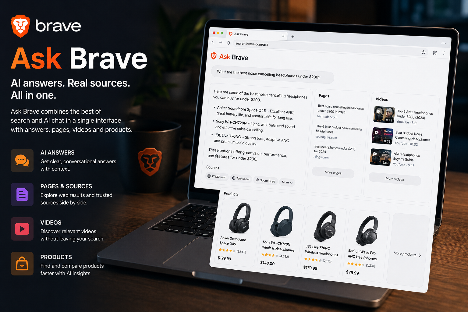 Brave Search Moves Onto the AI Radar With Ask Brave