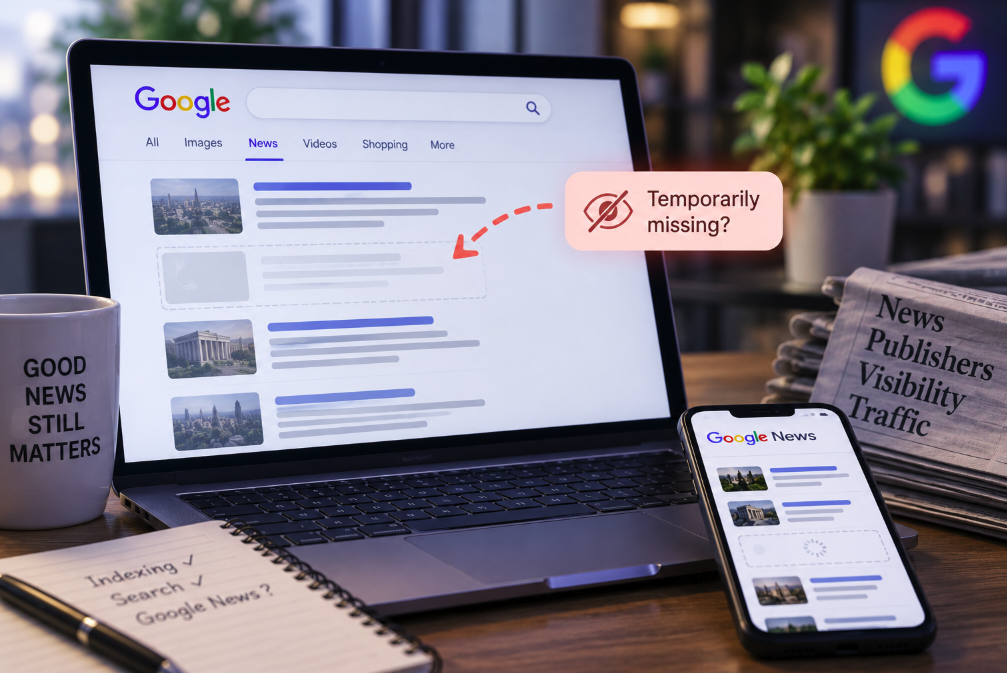 Indexed but Missing From Google News: Publishers Report a New Visibility Problem