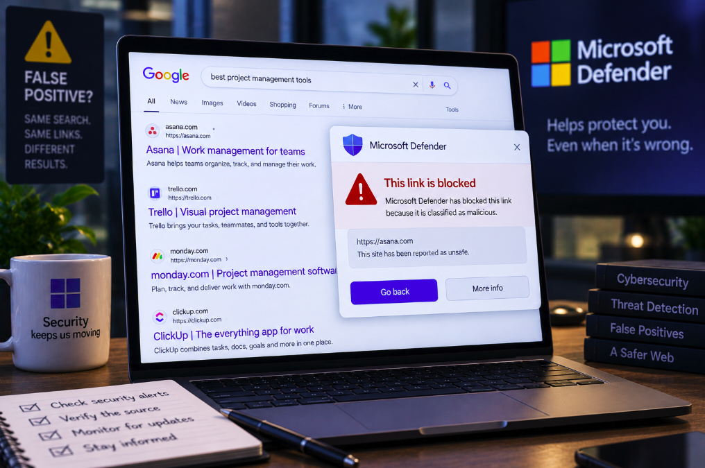 Microsoft Defender Mistakenly Flags Google Search Links as Malicious