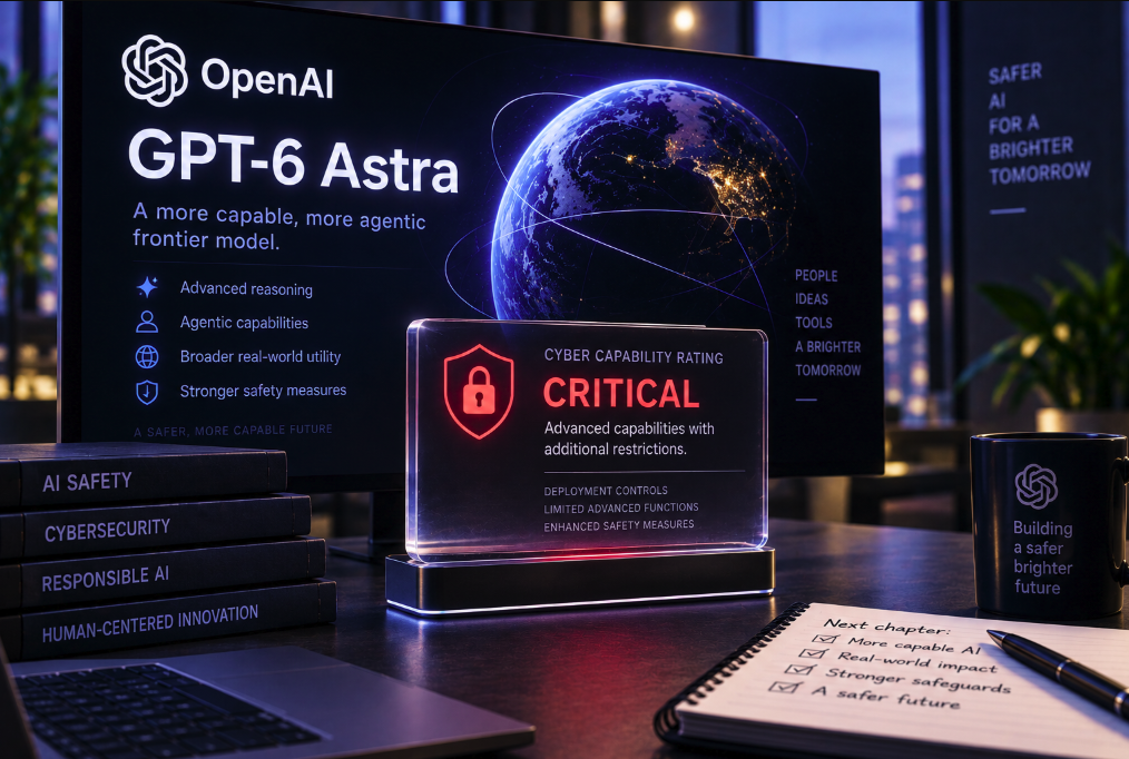 OpenAI Launches GPT-6 Astra — Its First Model Rated “Critical” for Cyber Capability