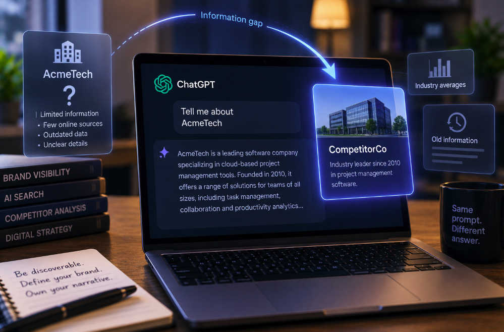 When AI Knows Too Little About Your Brand, It Describes a Competitor Instead
