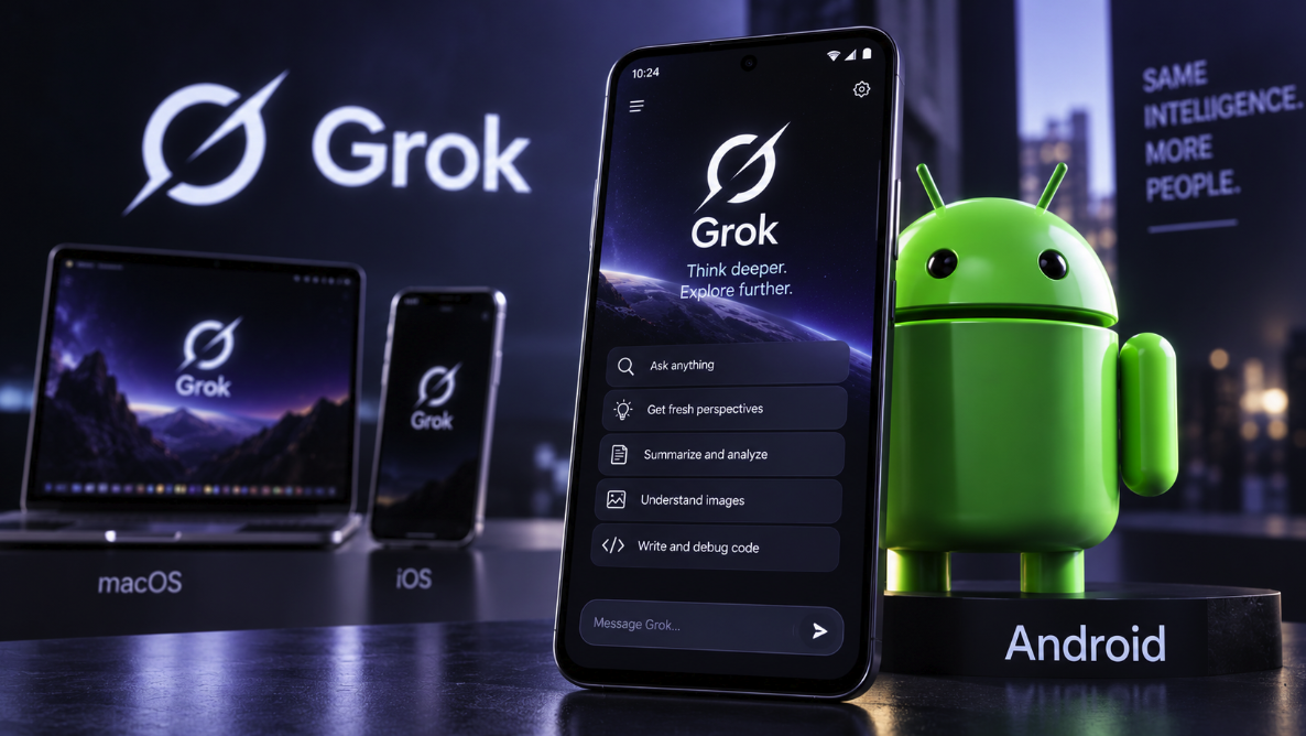 Grok’s Android Push Shows the AI Assistant Battle Is Moving From the Web to the Home Screen