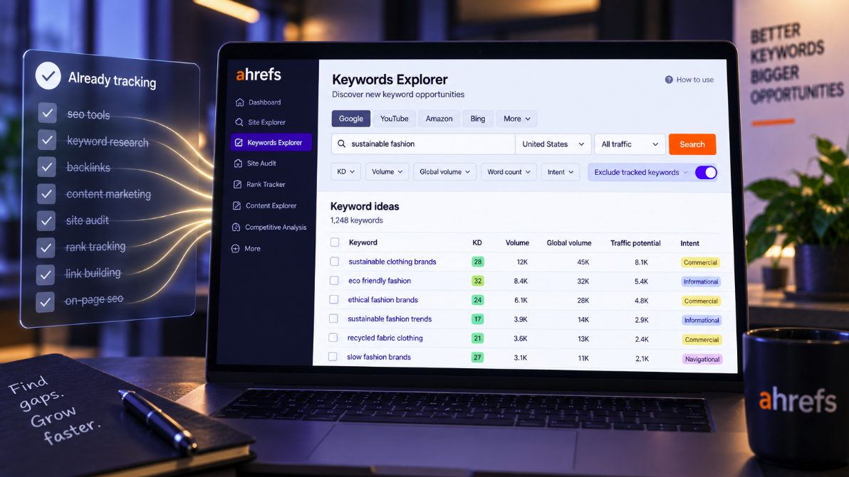 Ahrefs Removes Keywords You’re Already Tracking From New Opportunity Research