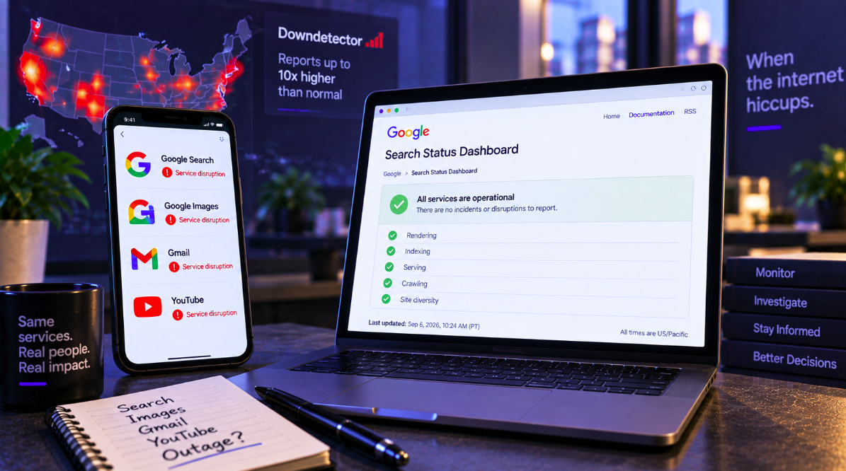 Google Search Went Down for Some Users — but Its Official Dashboard Reported No Incident