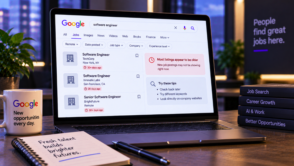 Google Jobs May Be Hiding Fresh Listings While Still Showing Stale Results
