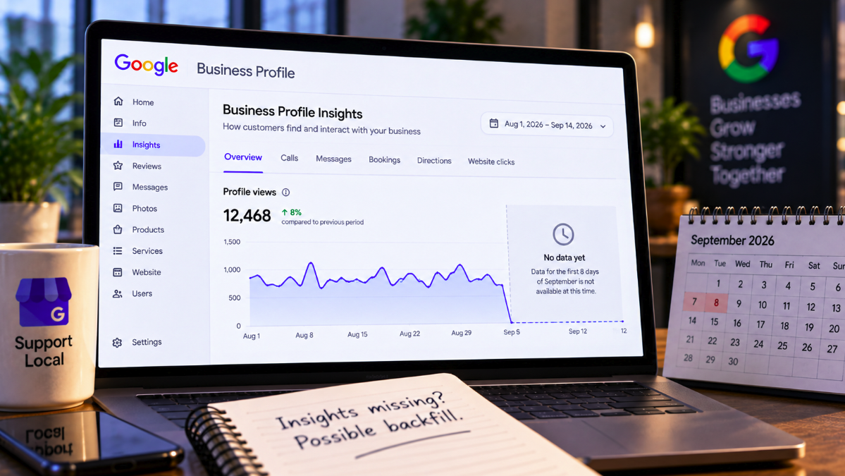 Google Business Profile Insights May Be Missing Eight Days of Data