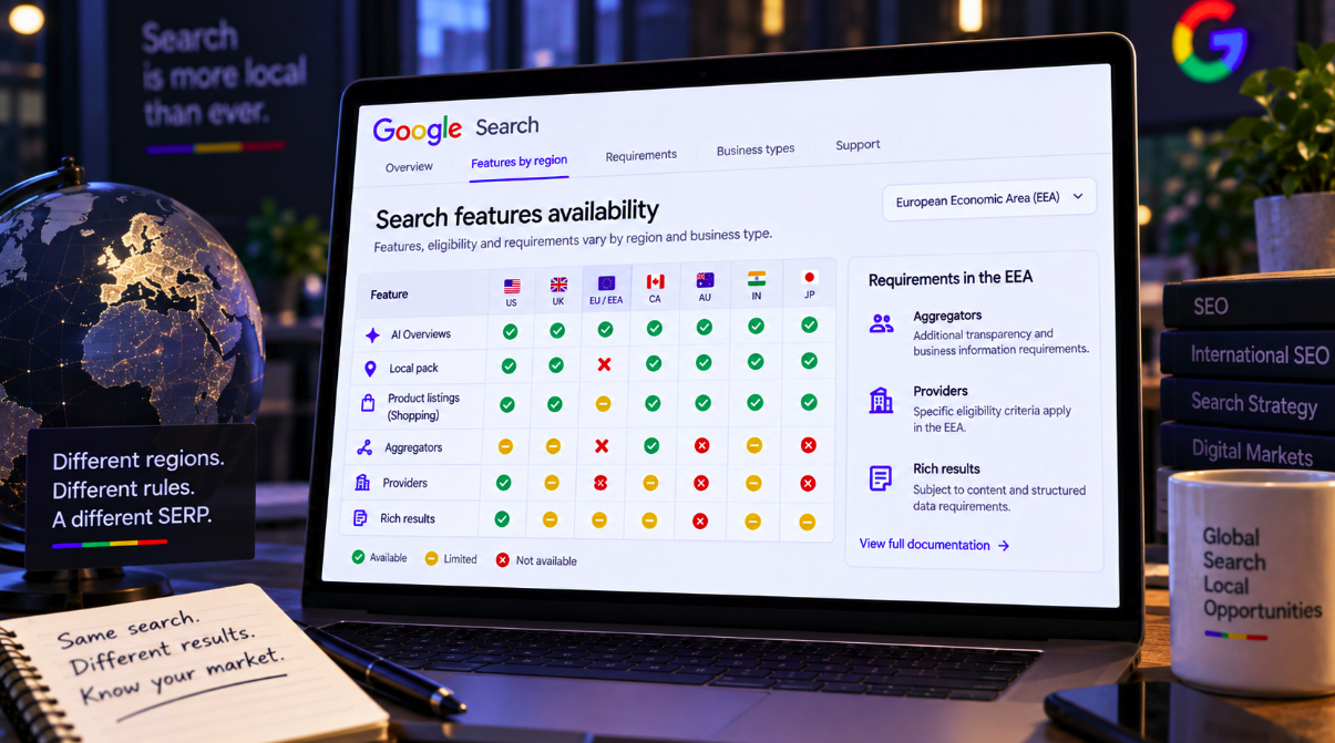 Google Search No Longer Has One SERP — Eligibility Now Depends on Region and Business Type