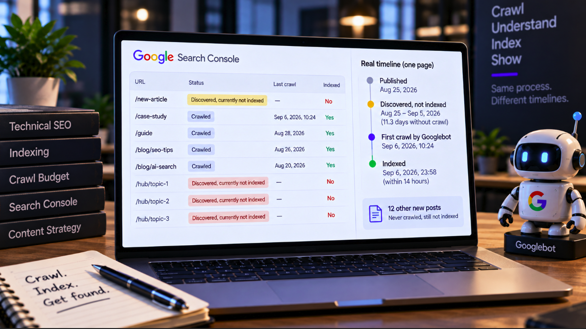 “Discovered, Not Indexed” May Really Mean “Googlebot Hasn’t Visited Yet”