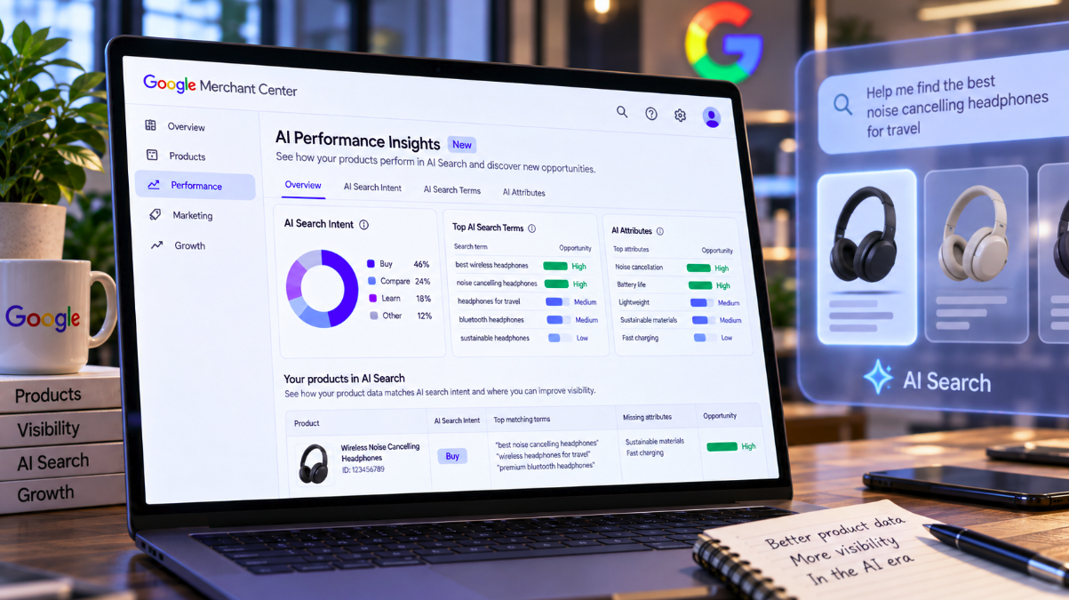 Google Merchant Center Now Shows Which Terms and Attributes Drive Product Visibility in AI Search