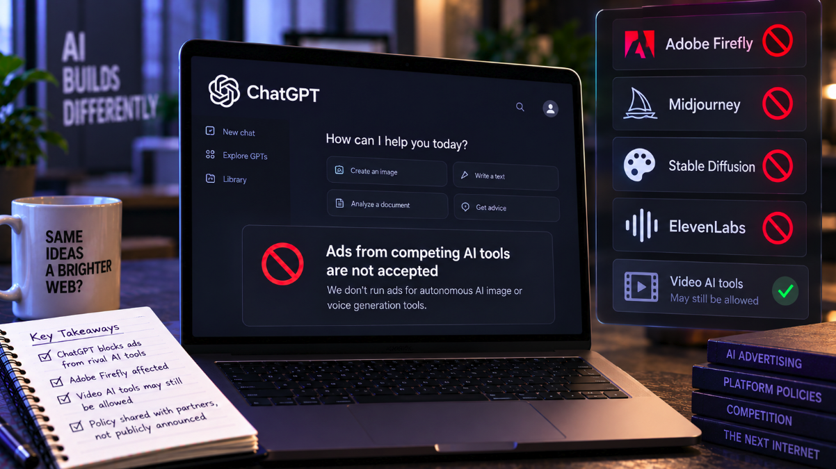 ChatGPT Reportedly Blocks Ads From Rival AI Tools While Expanding Its Own Ad Business
