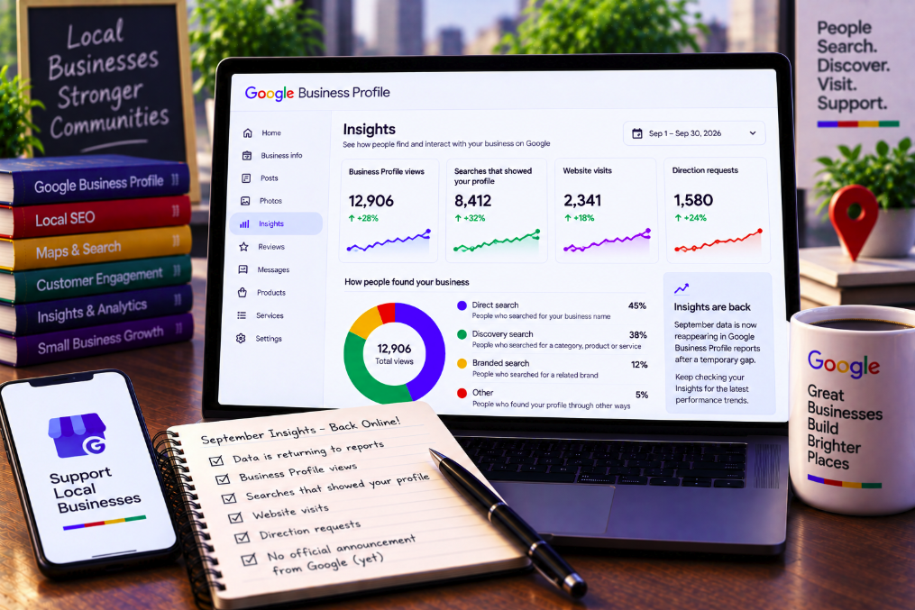 Google Business Profile Insights Are Finally Back After September’s Reporting Gap