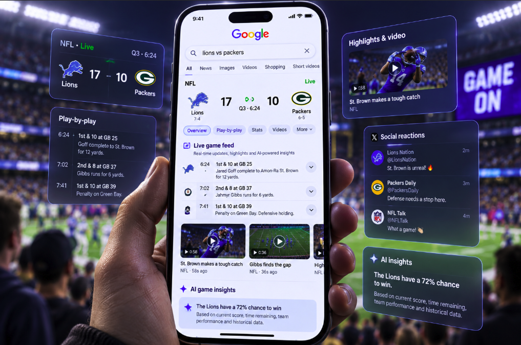 Google Is Turning Sports SERPs Into an AI-Powered Live Game Feed