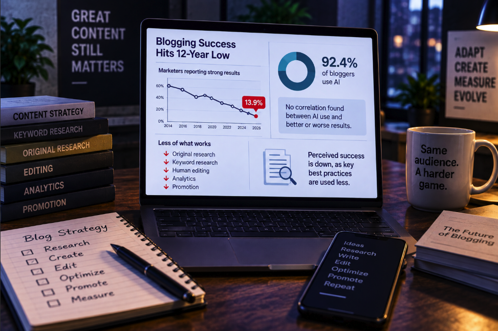 92% of Bloggers Use AI—but Only 14% Say Their Content Delivers Strong Results
