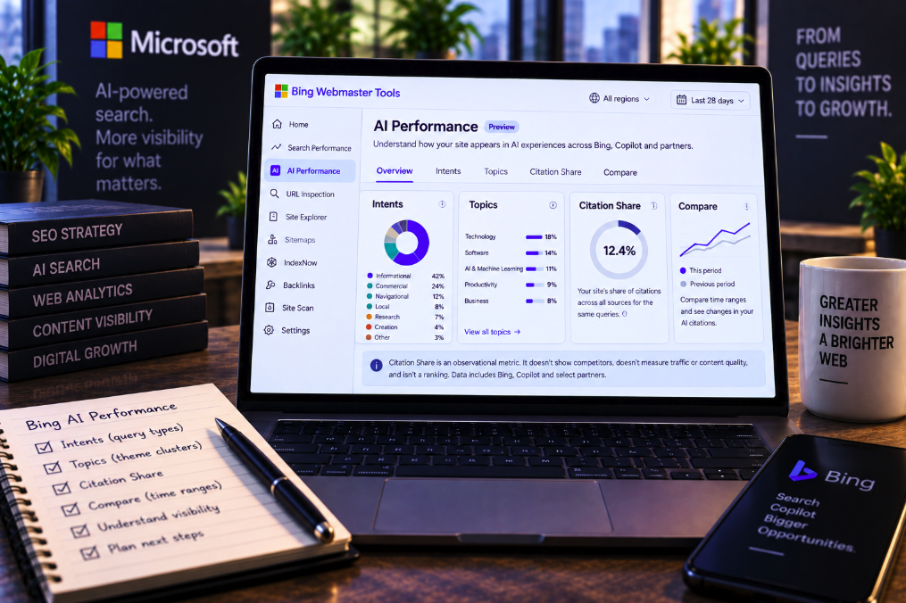 Bing Webmaster Tools Now Tracks AI Citation Share, Intent and Topic Visibility—While Google Search Console Still Doesn’t