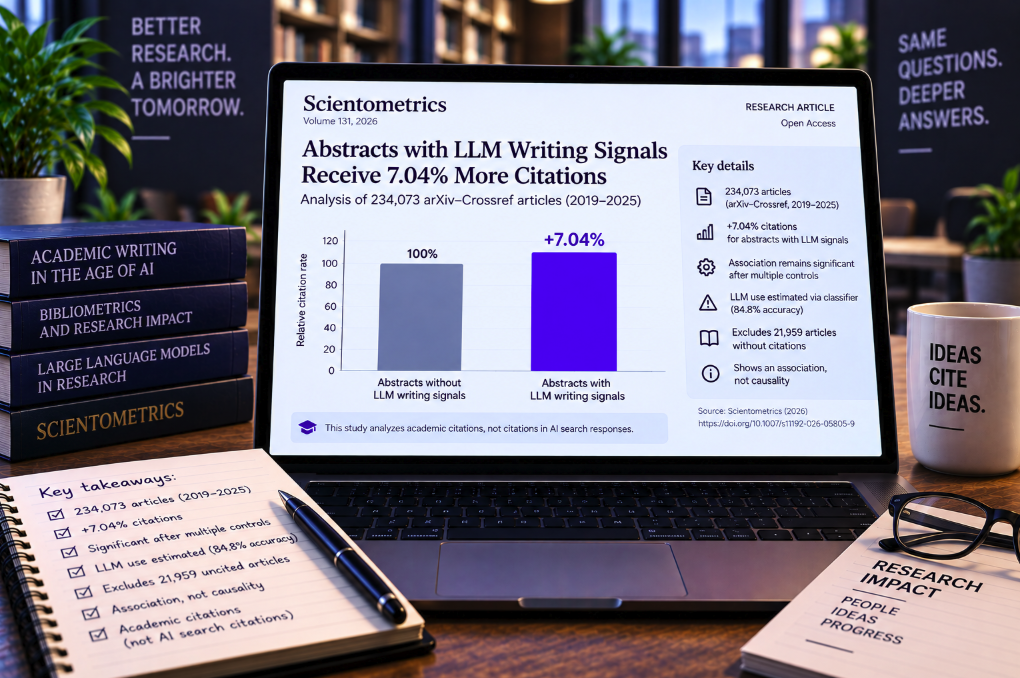 AI-Assisted Academic Writing Is Associated With 7% More Citations—But the Detector Cannot Prove Who Actually Used an LLM
