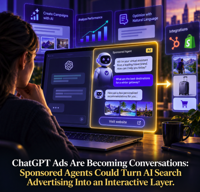 ChatGPT Ads Are Becoming Conversations: Sponsored Agents Could Turn AI Search Advertising Into an Interactive Layer