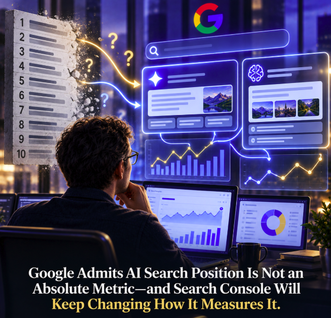 Google Admits AI Search Position Is Not an Absolute Metric—and Search Console Will Keep Changing How It Measures It
