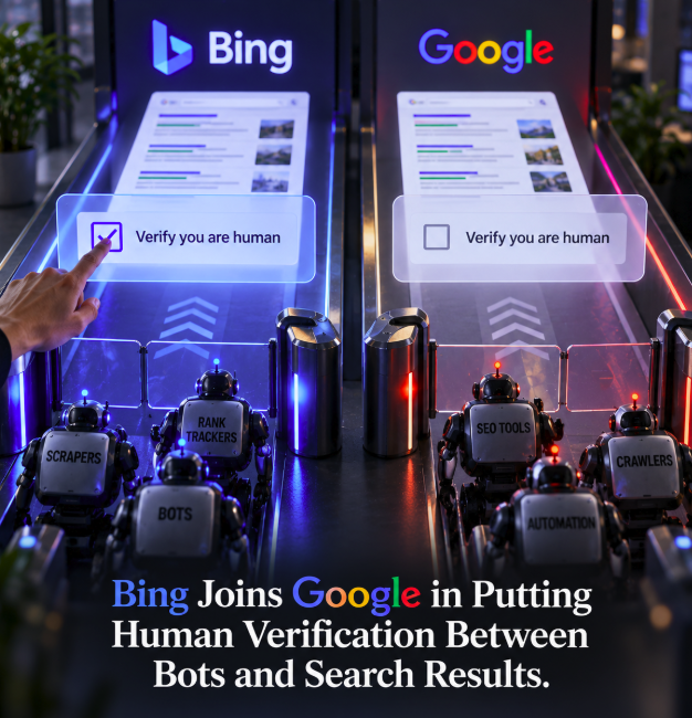 Bing Joins Google in Putting Human Verification Between Bots and Search Results