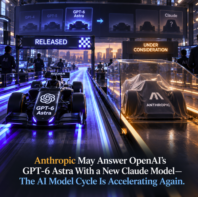Anthropic May Answer OpenAI’s GPT-6 Astra With a New Claude Model—The AI Model Cycle Is Accelerating Again