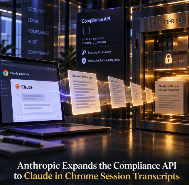 Anthropic Expands the Compliance API to Claude in Chrome Session Transcripts