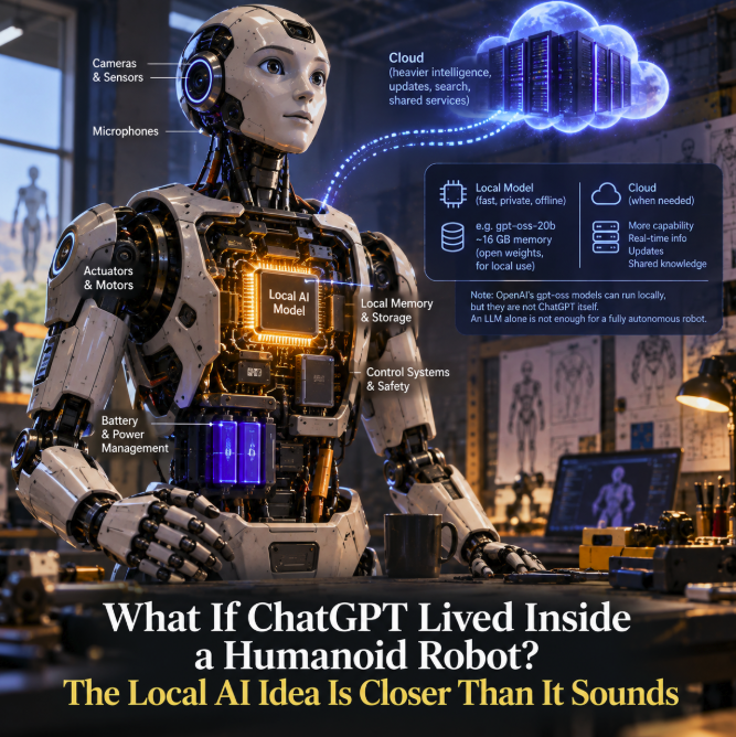 What If ChatGPT Lived Inside a Humanoid Robot? The Local AI Idea Is Closer Than It Sounds