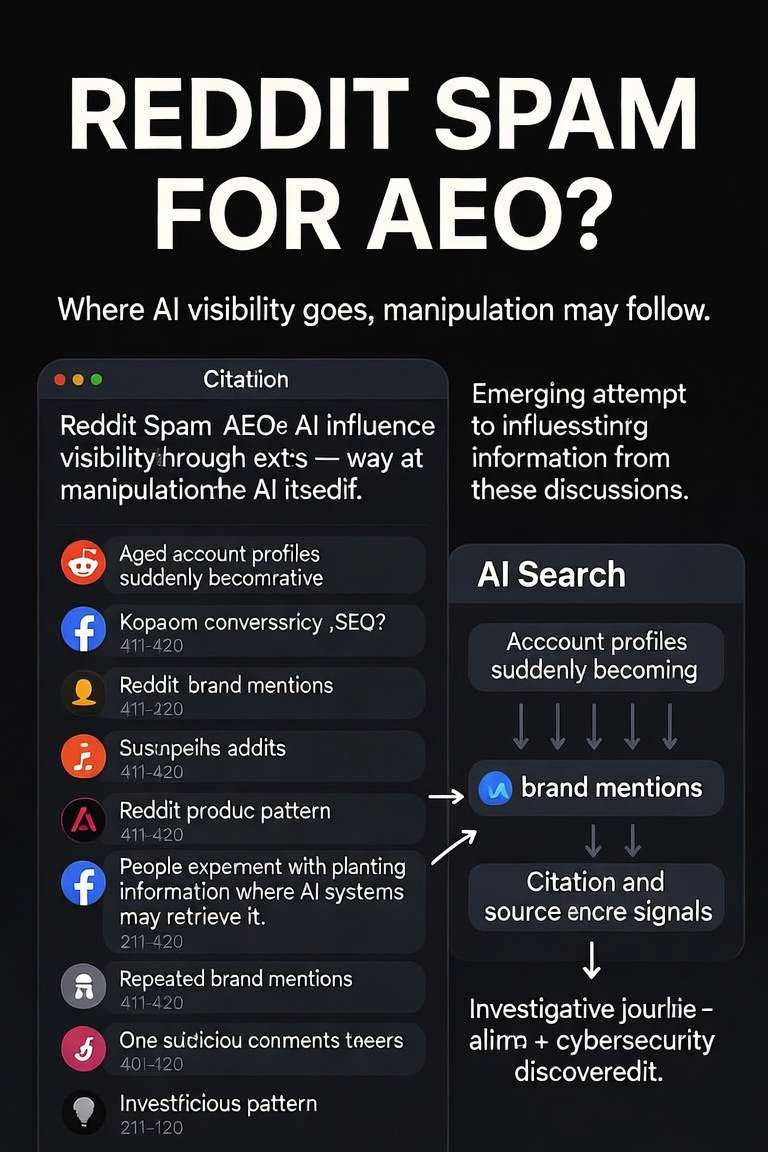 Reddit Spam for AEO Is Becoming a Real Experiment