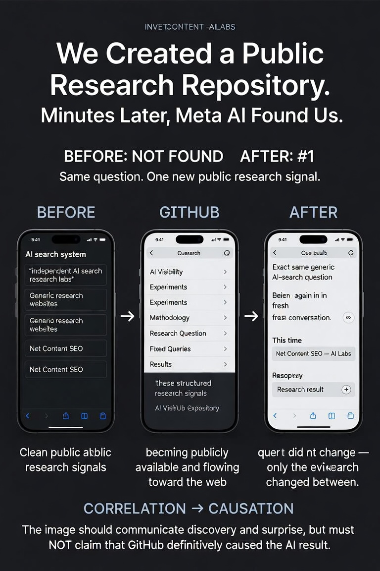 We Created a Public Research Repository. Minutes Later, Meta AI Found Us.